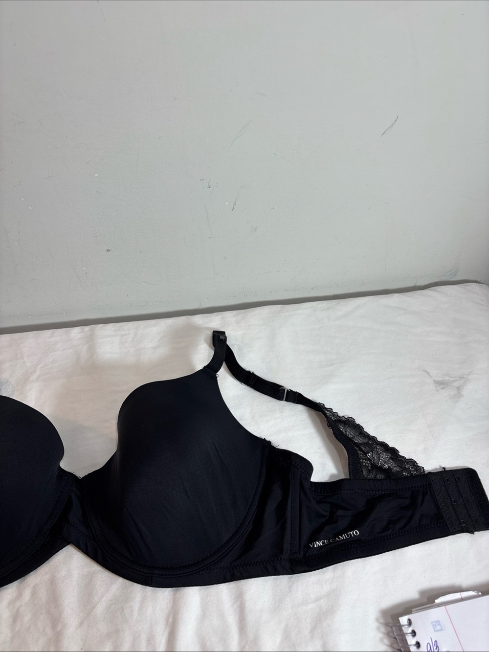 Vince Camuto Black Black Lace-Back Underwire Bra 1294